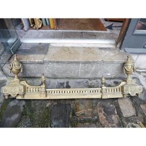 Louis XVI Style Bronze Fireplace Mantel, 19th Century