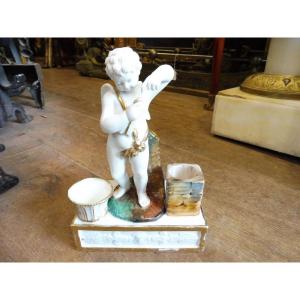 Paris Empire Porcelain Inkwell  