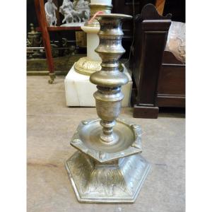 Silvered Bronze Torch In The 17th-century Style