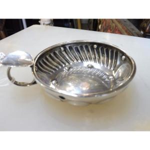 Silver Wine Taster With Minerva Hallmark.