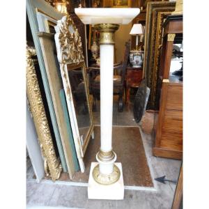 Column In Onyx And Gilded Brass, Circa 1900