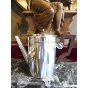 Selfish Silver Teapot With First Rooster Hallmark.