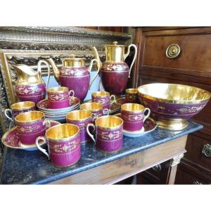 Part Of A Paris Porcelain Dinner Service, Manufactured By Lebon-halley  