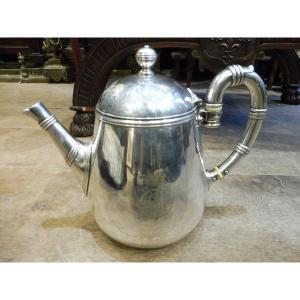 Christofle Silver-plated Metal Teapot, Bamboo Model  