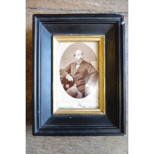 19th-century Photographic Portrait Of The Count Of Chambord In Its Frame