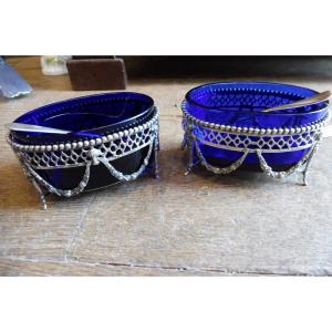 Pair Of Louis XVI Silver Salt Cellars