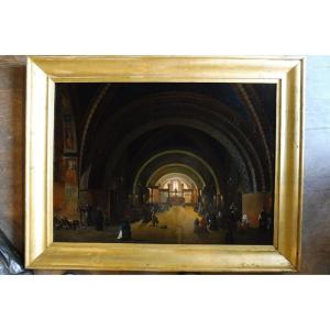 Oil On Canvas, 19th Century, Signed After Granet