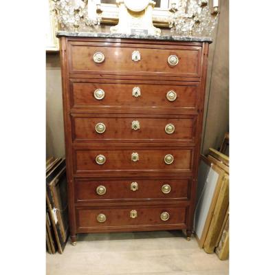 Chest Of Drawers In Mahogany Stamped Georges Kintz