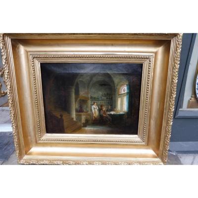 Oil On Canvas From The Early 19 Century French School After Salomon De Koninck