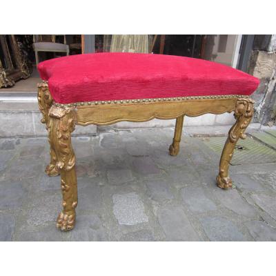 Bench In Gilded Wood  Louis XIV