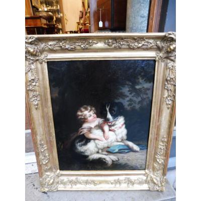 Oil On Panel From The French School Around 1840