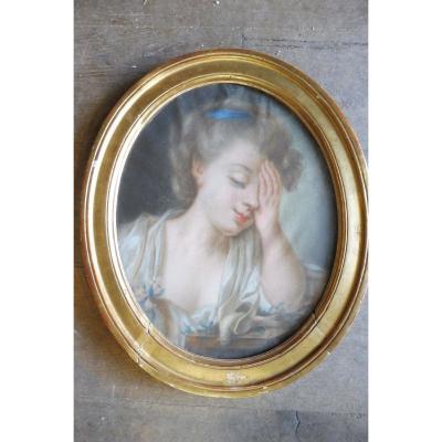 Pastel Oval 18 Century