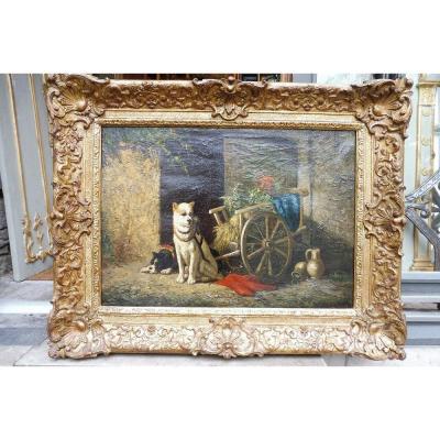 Oil On Canvas Signed Vincent De Vos