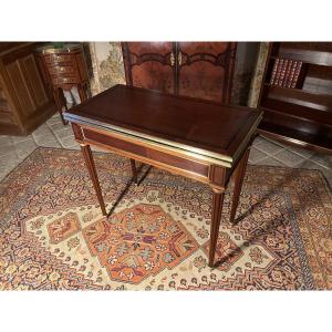 Louis XVI Style Mahogany Games Table 