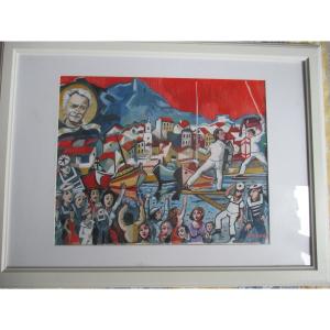 Pizzare " Sete " Watercolor