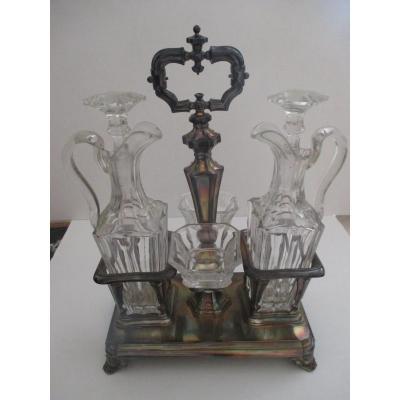 Oil Cruet In Silver XIX °