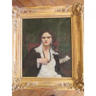 Pierre-georges Jeanniot Oil On Canvas