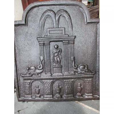 Plate Fireplace Management "dolphins"