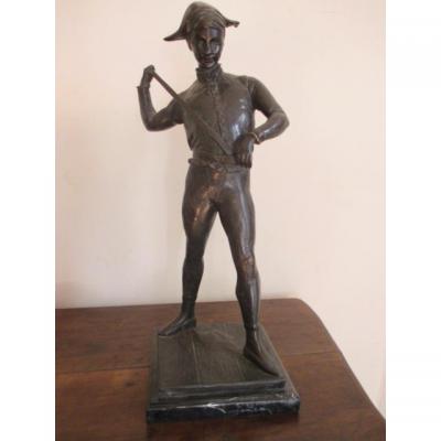   Arlequin   signé    P.D.    (  Paul  Dubois )