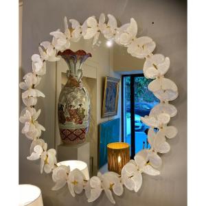 Miroir Papillons Murano. XX Th