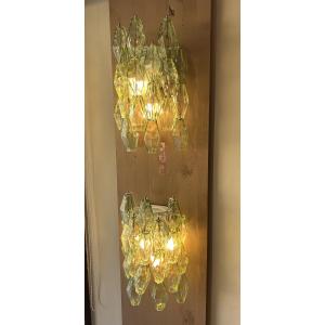 Pair Of Murano Wall Sconces 