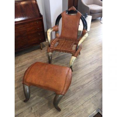 Ottoman Leather Chair XX Th