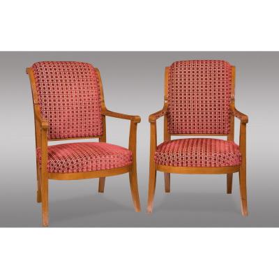 French Mahogany Bowls. Directoire Period, Around 1800