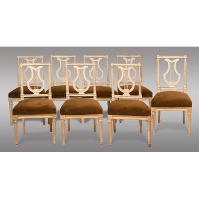 Chairs Louis XVl Series Of Eight Chairs