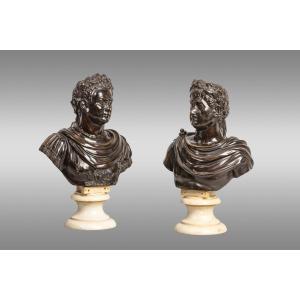 Busts Of Roman Emperors Italy. Around 1800