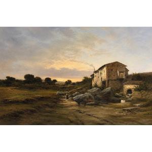 Spanish School Of The 19th Century, G. F. Díez, Painter Active At The End Of The 19th Century