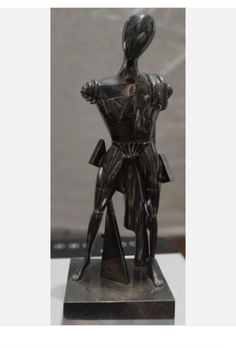 Giorgio de Chirico - Il Trovatore, Scultura in Bronzo, Surrealismo, anni '70-photo-2