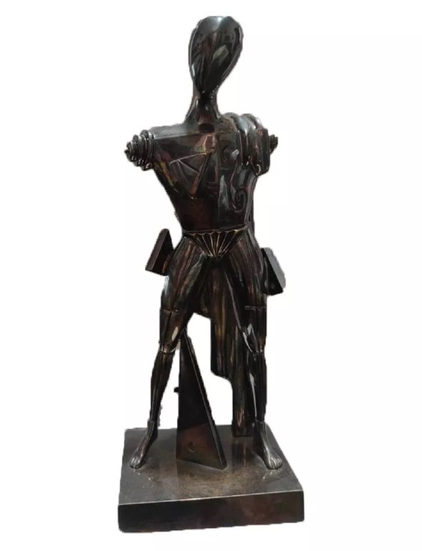 Giorgio de Chirico - Il Trovatore, Scultura in Bronzo, Surrealismo, anni '70