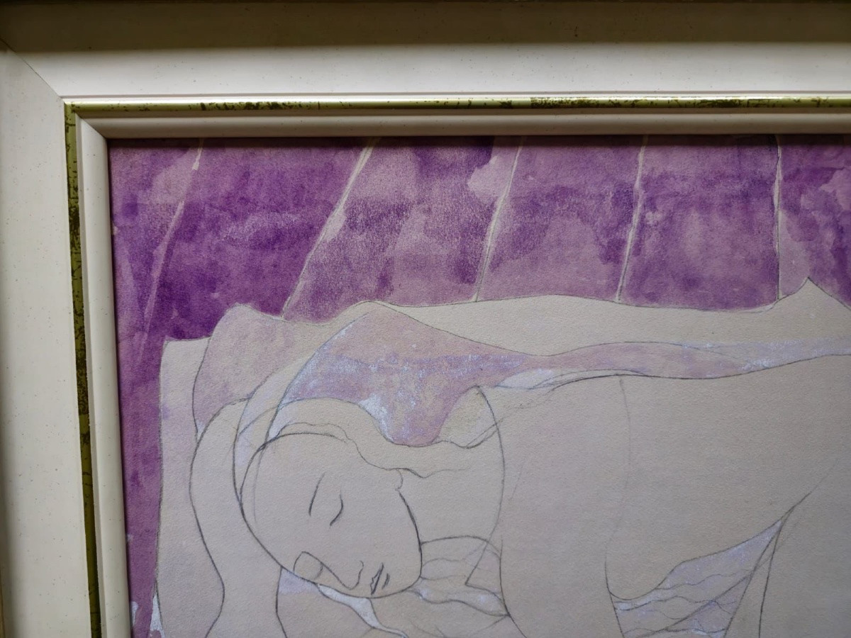 Felice Casorati opera Unica Nudino 1962 Pubblicato Prov Galleria la Bussola-photo-3