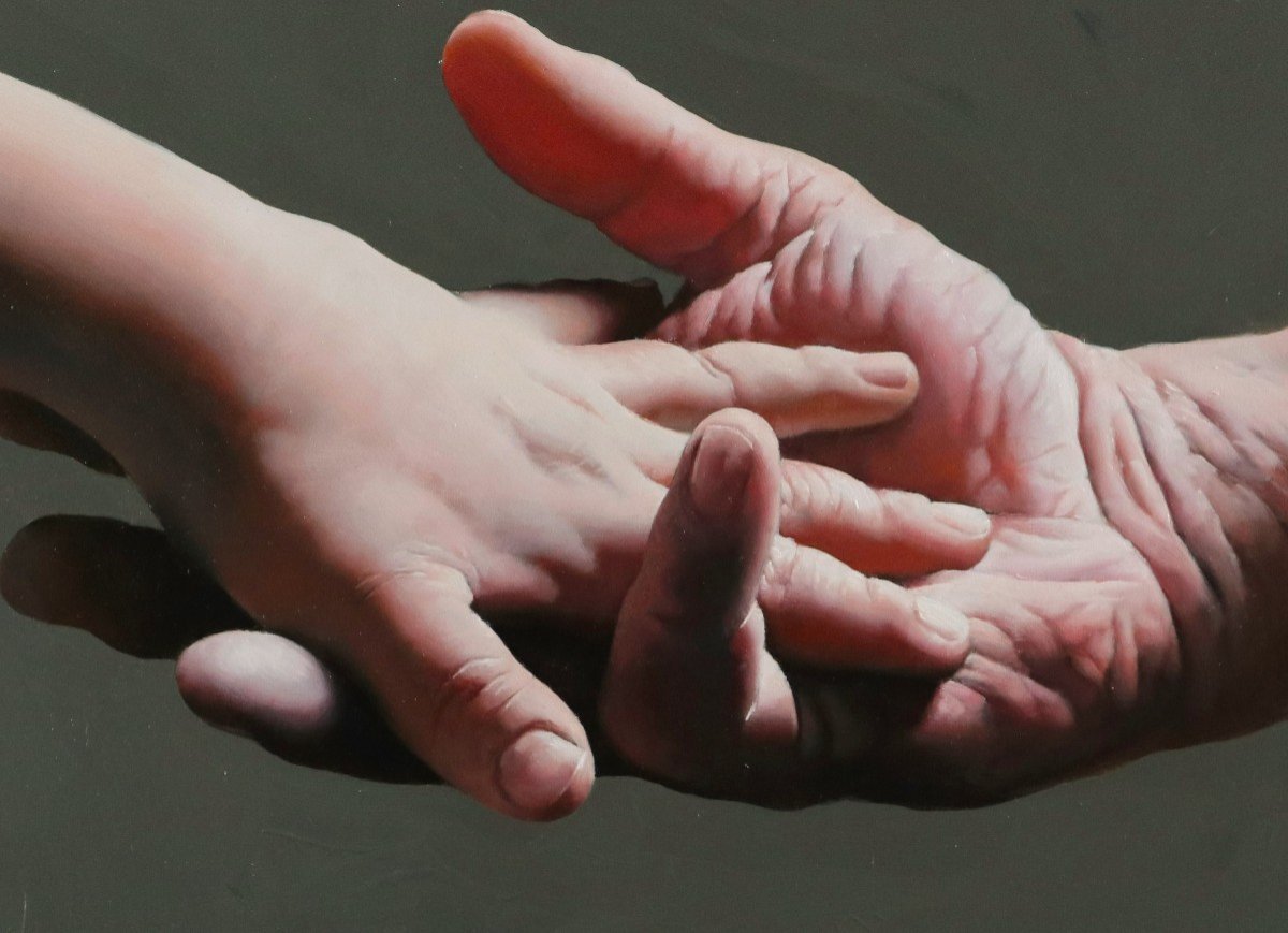 Arte contemporanea Olio su tela” My Sun ” di Filippo Manfroni al confine con l’iperrealismo-photo-3