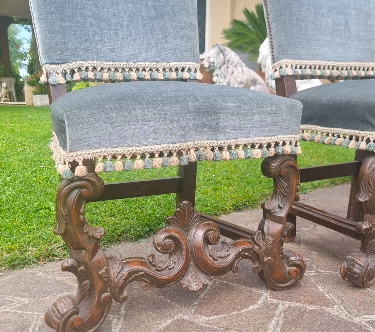 4 Sedie Barocche 800: eleganza e storia da palazzo signorile-photo-4