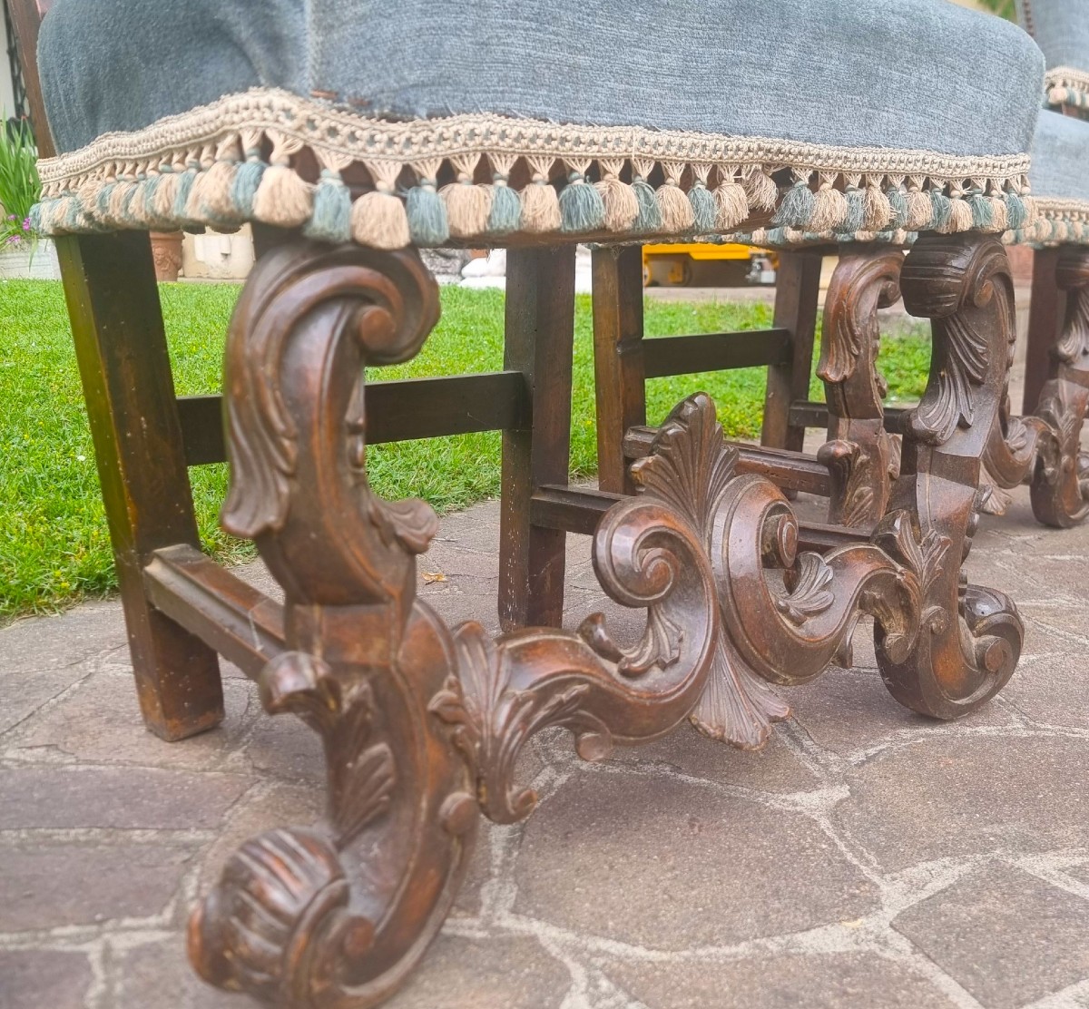 4 Sedie Barocche 800: eleganza e storia da palazzo signorile-photo-2