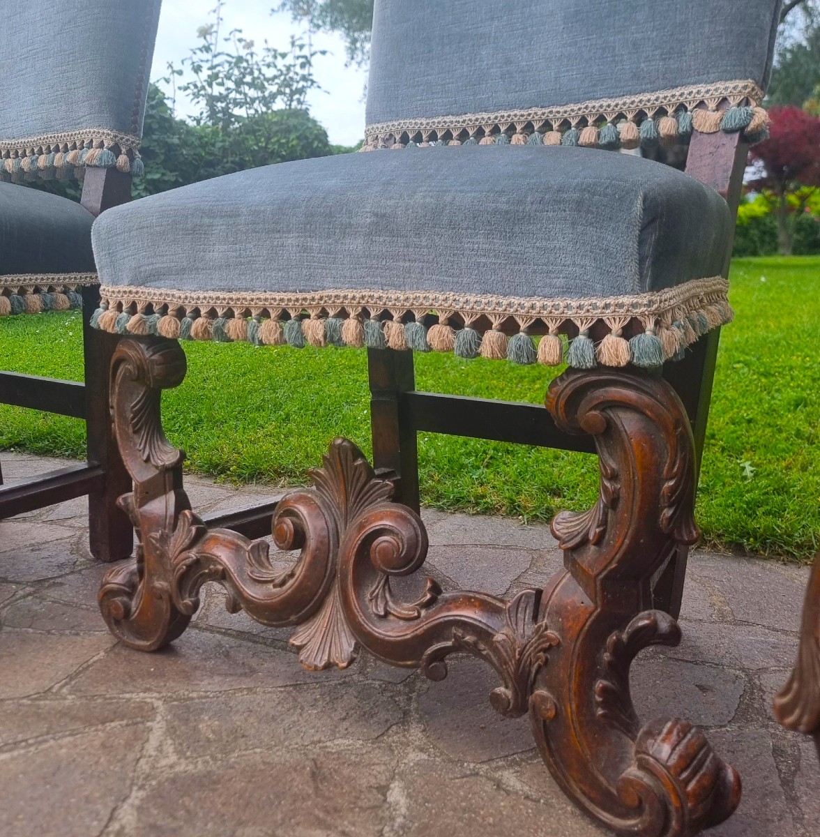 4 Sedie Barocche 800: eleganza e storia da palazzo signorile-photo-4