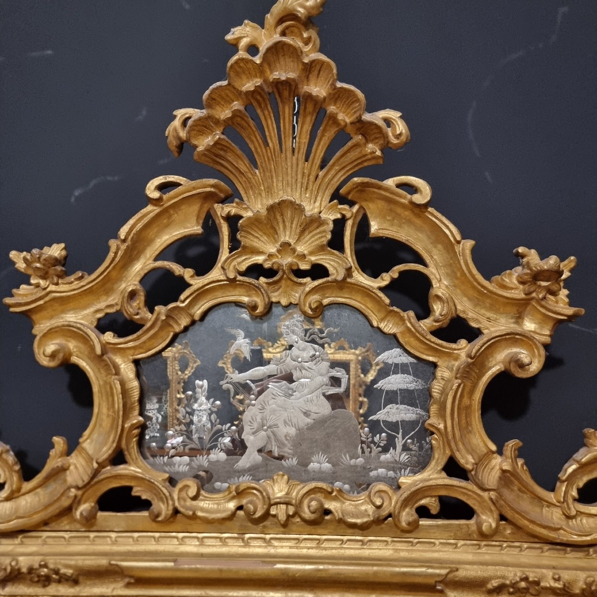 Coppia di specchiere veneziane del 1850 grande misura da palazzo signorile -photo-4