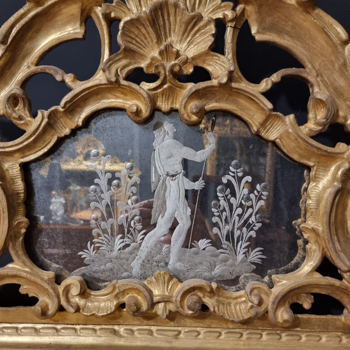 Coppia di specchiere veneziane del 1850 grande misura da palazzo signorile -photo-1
