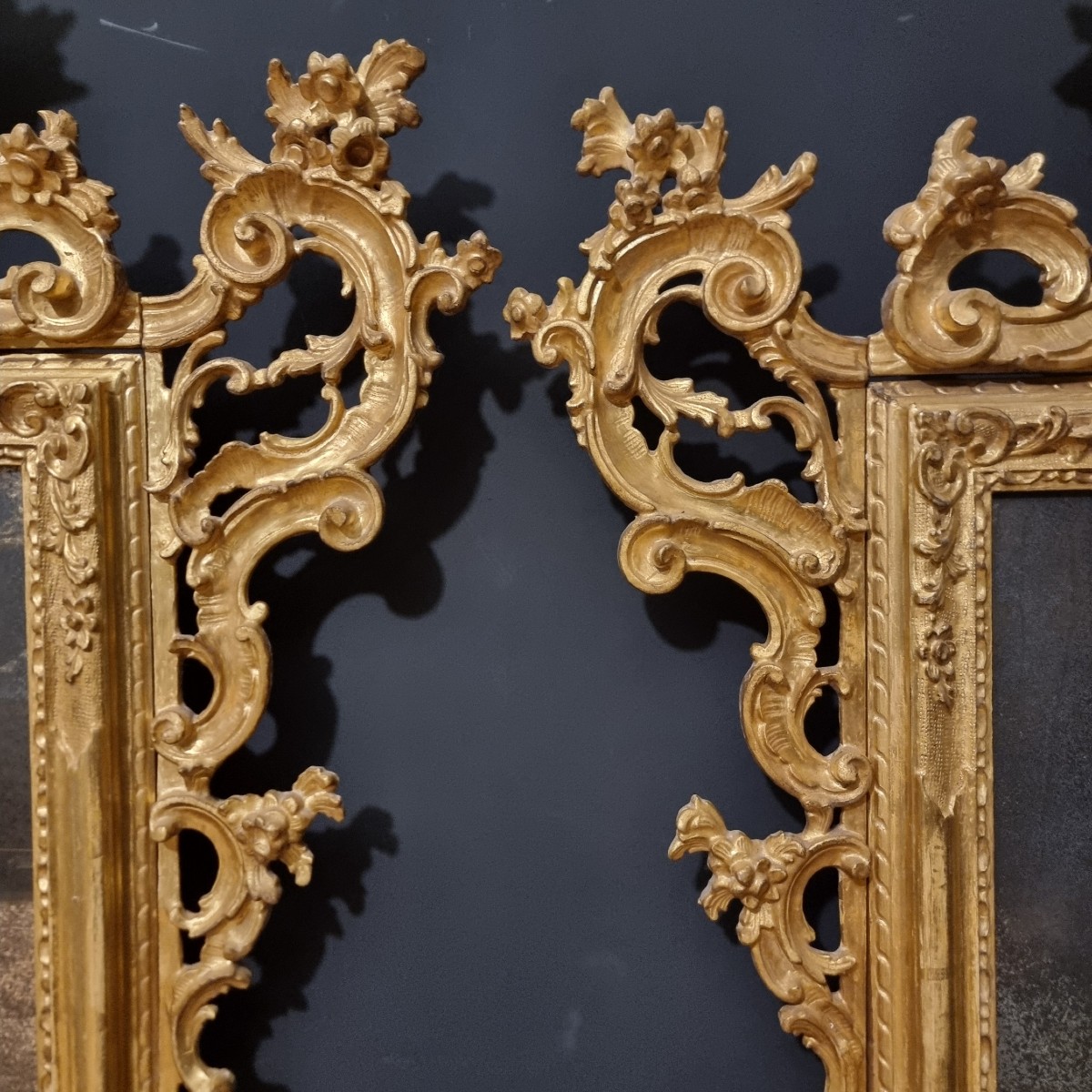 Coppia di specchiere veneziane del 1850 grande misura da palazzo signorile -photo-2