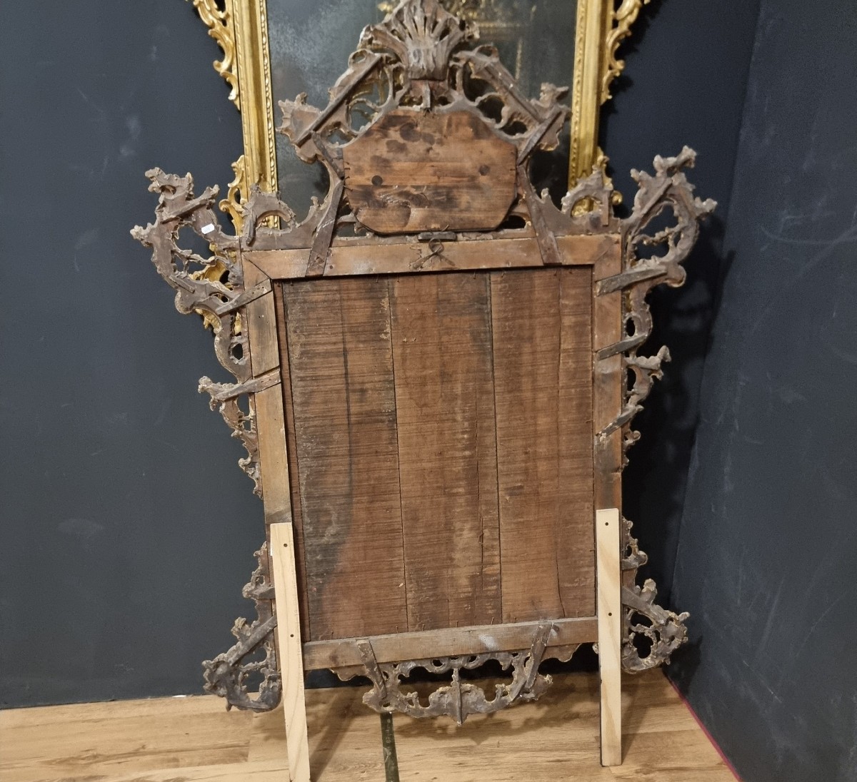 Coppia di specchiere veneziane del 1850 grande misura da palazzo signorile -photo-5