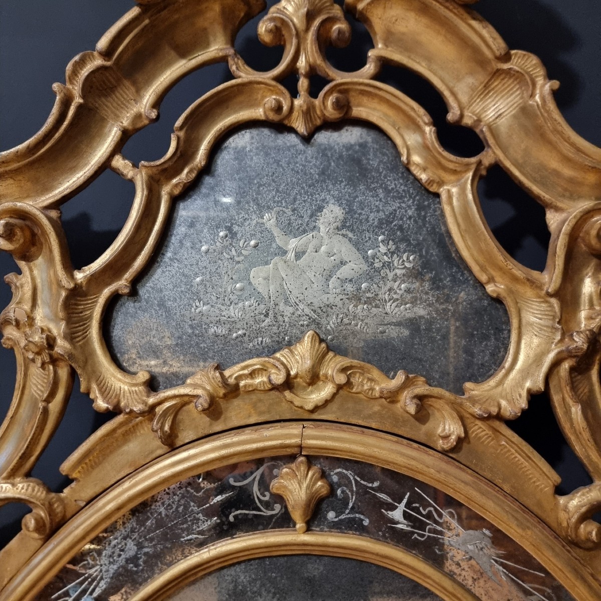 Coppia di Specchiere Veneziane del 1850 grande misura-photo-4
