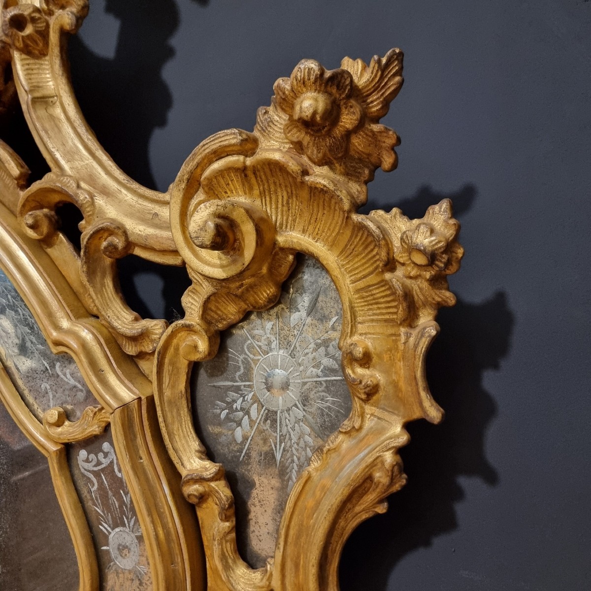 Coppia di Specchiere Veneziane del 1850 grande misura-photo-4