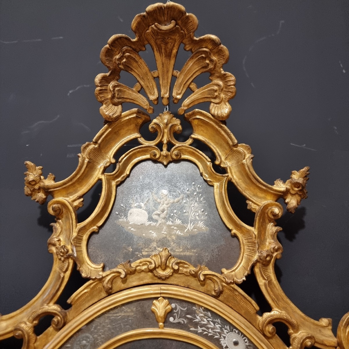 Coppia di Specchiere Veneziane del 1850 grande misura-photo-5