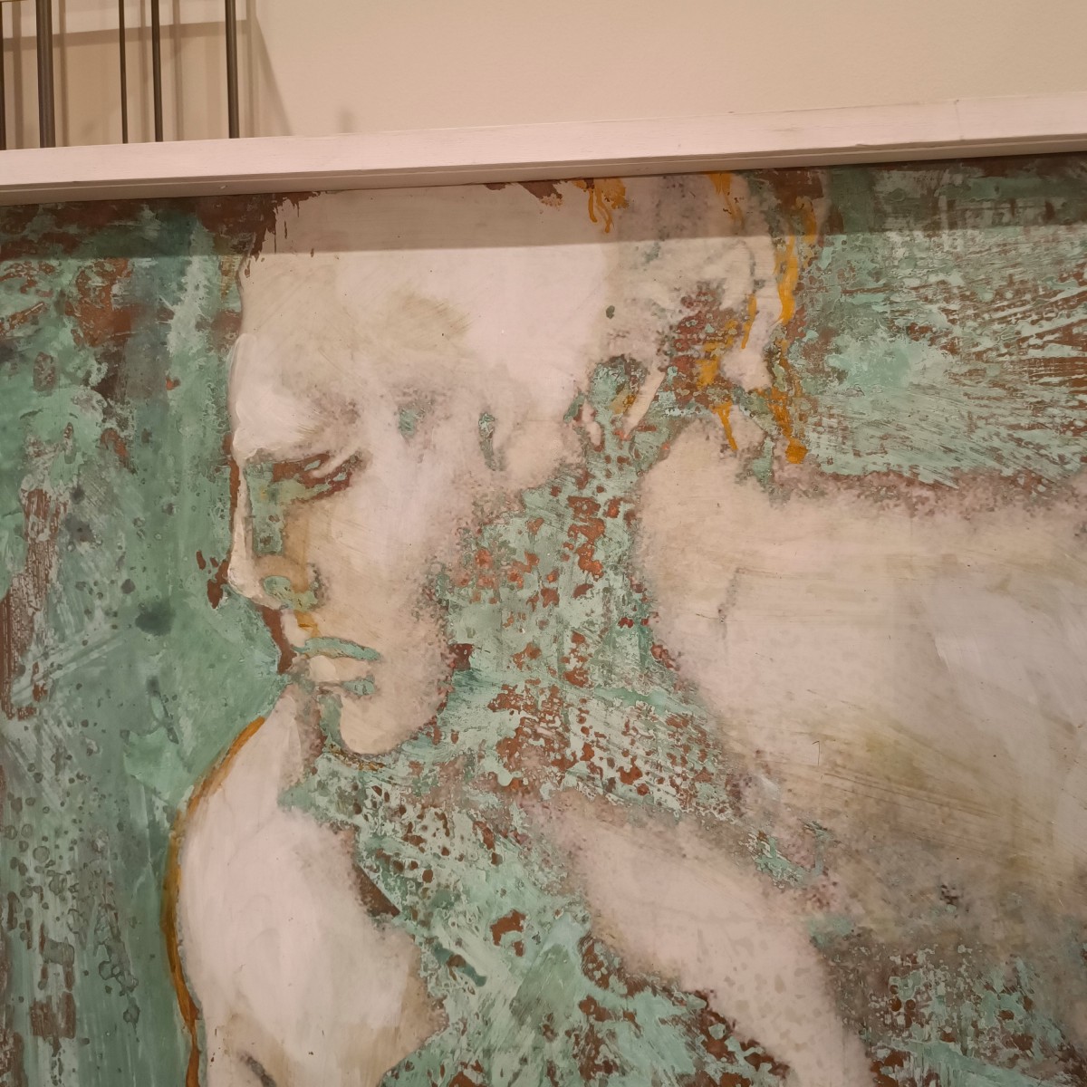 Olio su rame ossidato Venere al bagno opera di Alessandro La Motta-photo-3