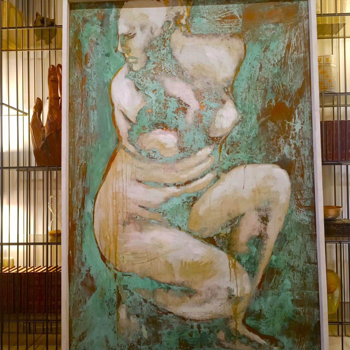 Olio su rame ossidato “Afrodite dea dell’Amore” – Un capolavoro di Alessandro La Motta-photo-3
