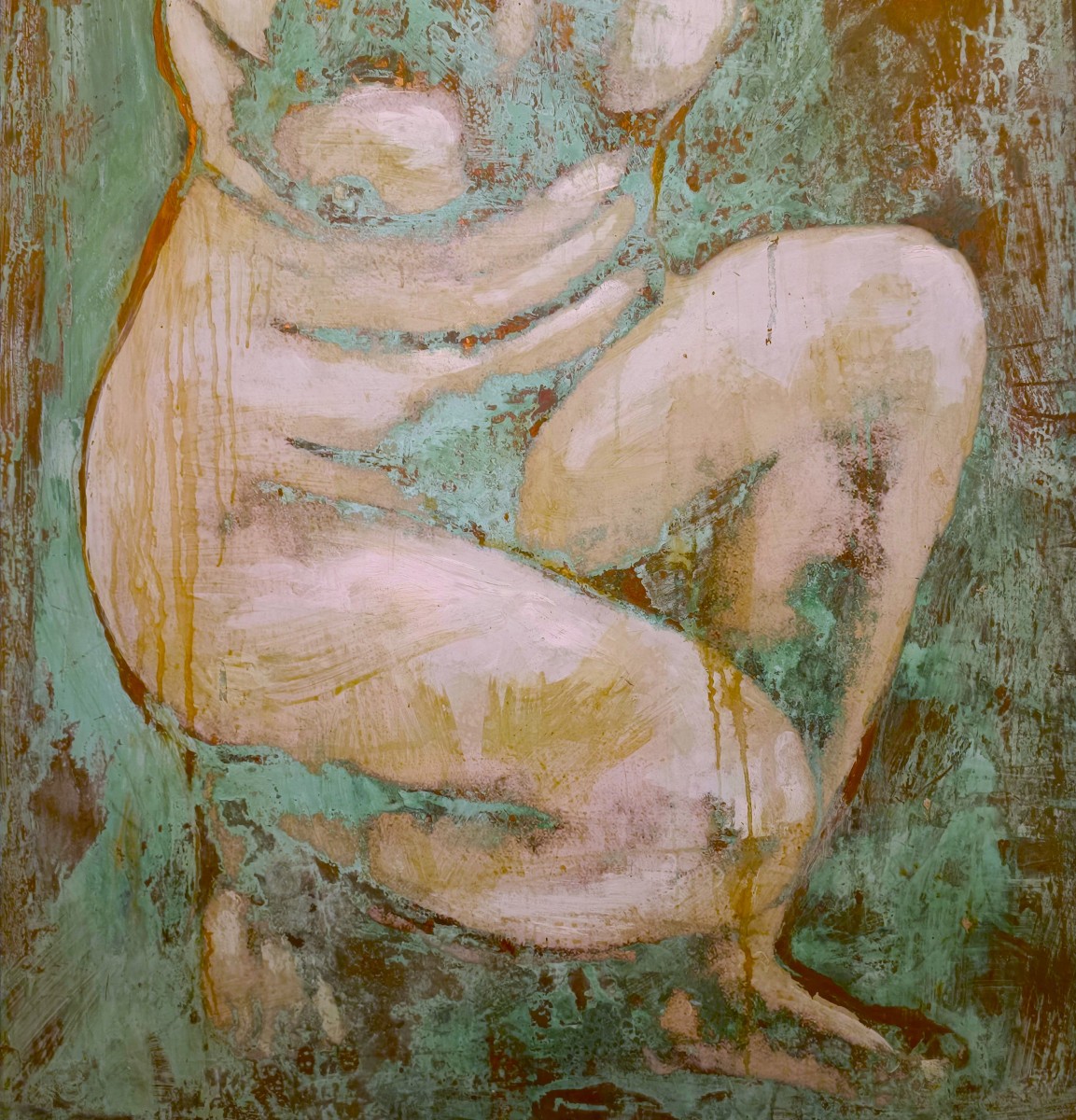 Olio su rame ossidato “Afrodite dea dell’Amore” – Un capolavoro di Alessandro La Motta-photo-3
