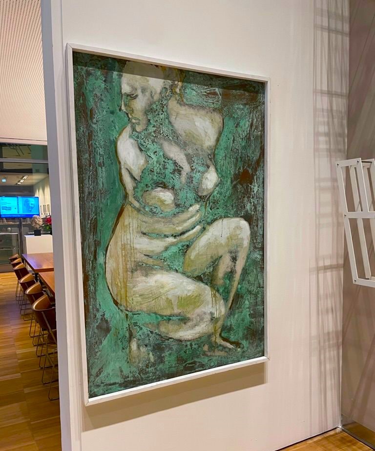 Olio su rame ossidato “Afrodite dea dell’Amore” – Un capolavoro di Alessandro La Motta-photo-5