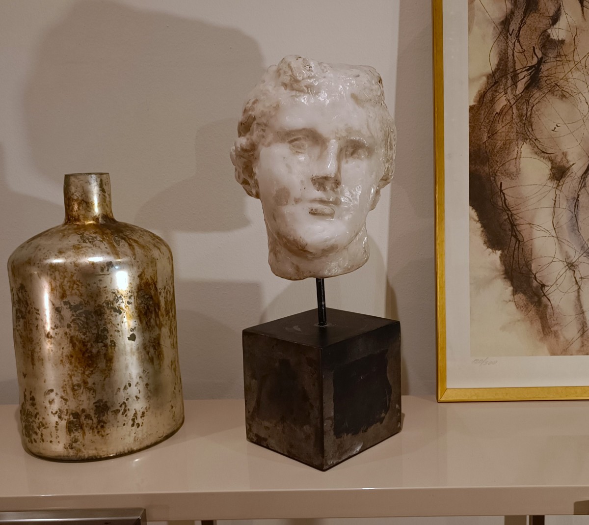 Scultura di Afrodite in gesso, cera e nerofumo-photo-2