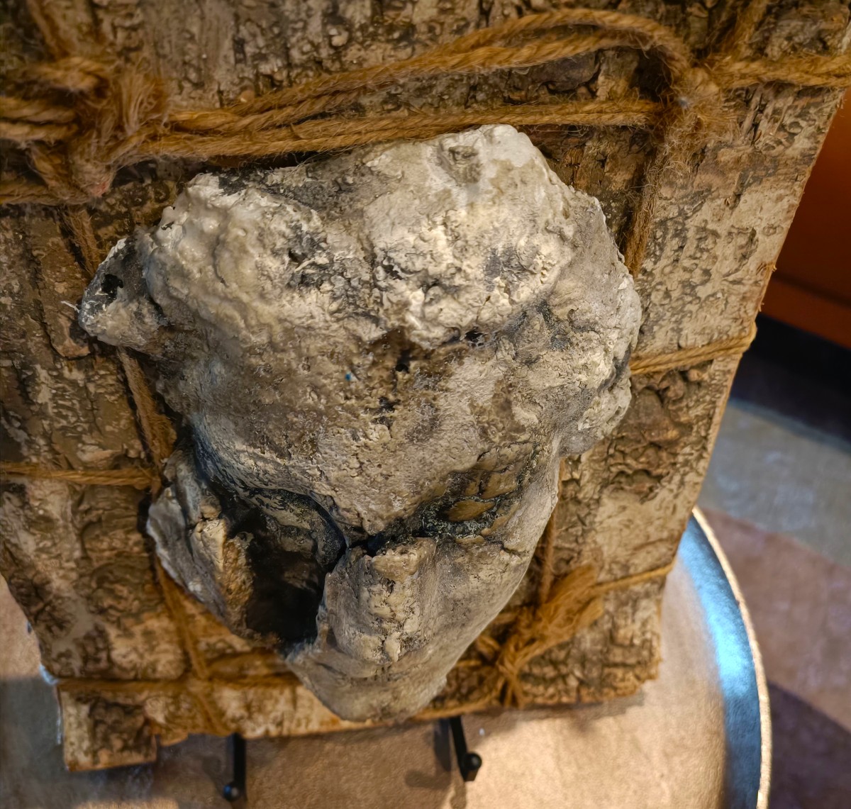 Rara scultura di Pan in gesso cera e nerofumo-photo-2